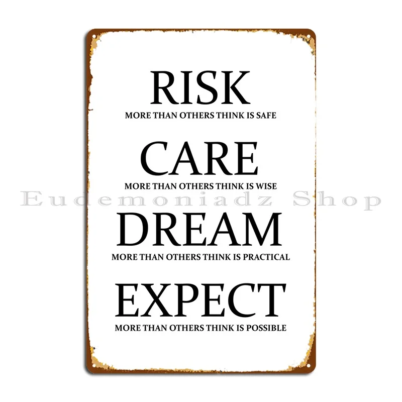 

Возьмите риск, металлический знак, плакат, создание украшения, пользовательский принт, настенная роспись, жестяной знак, плакат