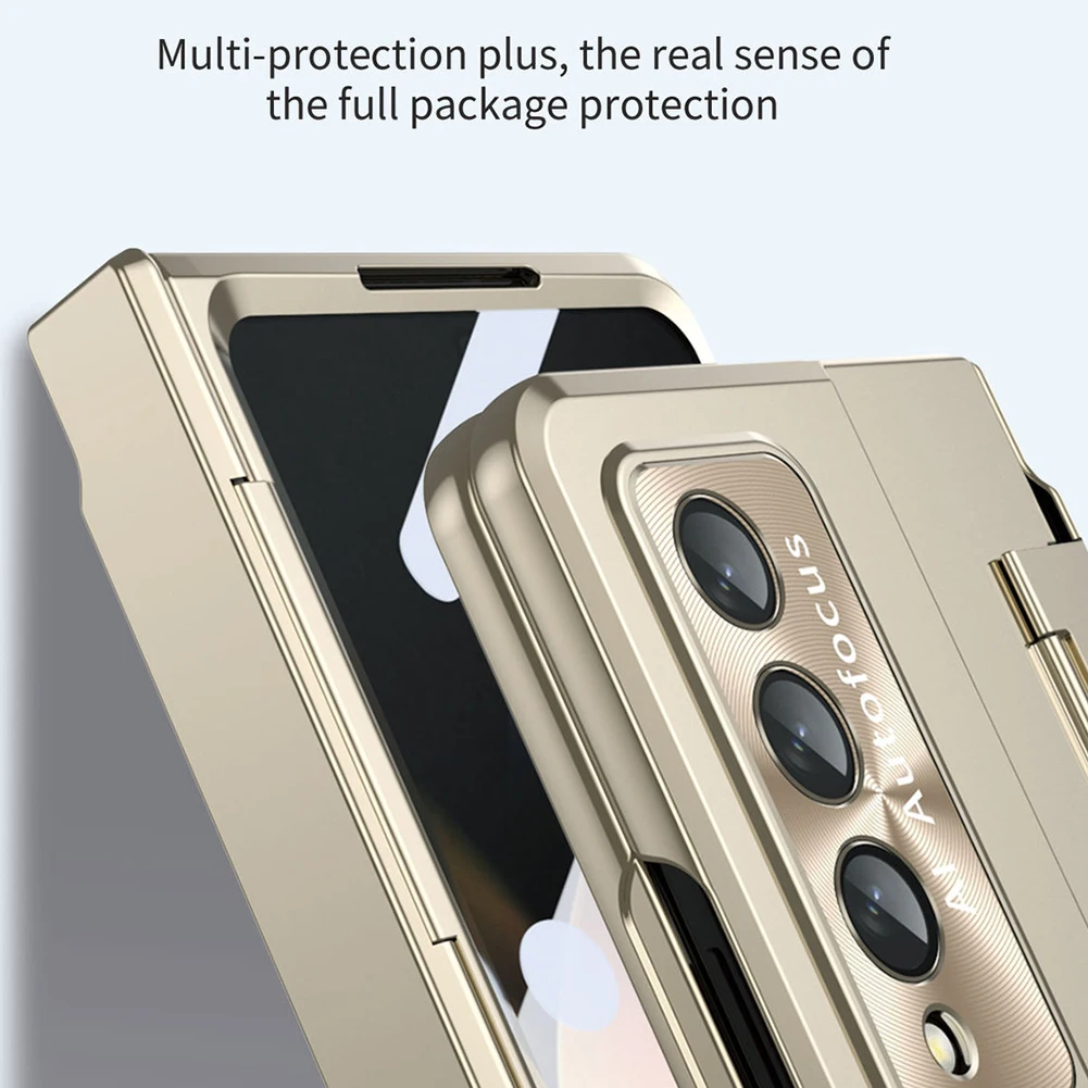 Чехол для Samsung Galaxy Z Fold 5 Защитный матовый ударопрочный чехол из поликарбоната с S