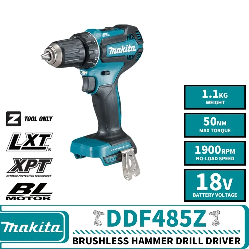 

Makita DHP485Z DDF485Z Бесщеточная аккумуляторная дрель-шуруповерт 18В