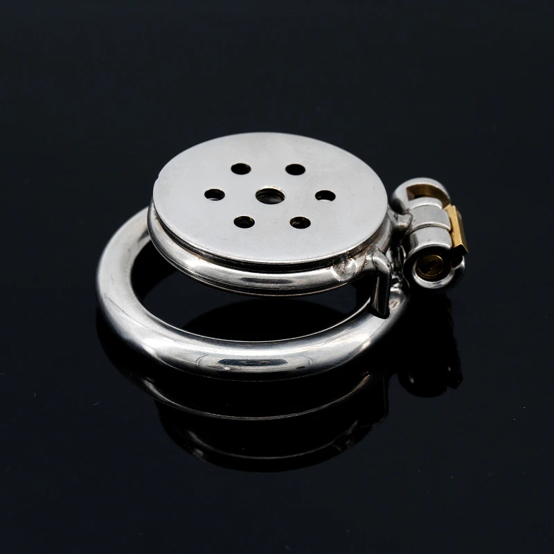 Металлическая плоская клетка целомудрия Сисси Камуфляжная для нижнего тела с