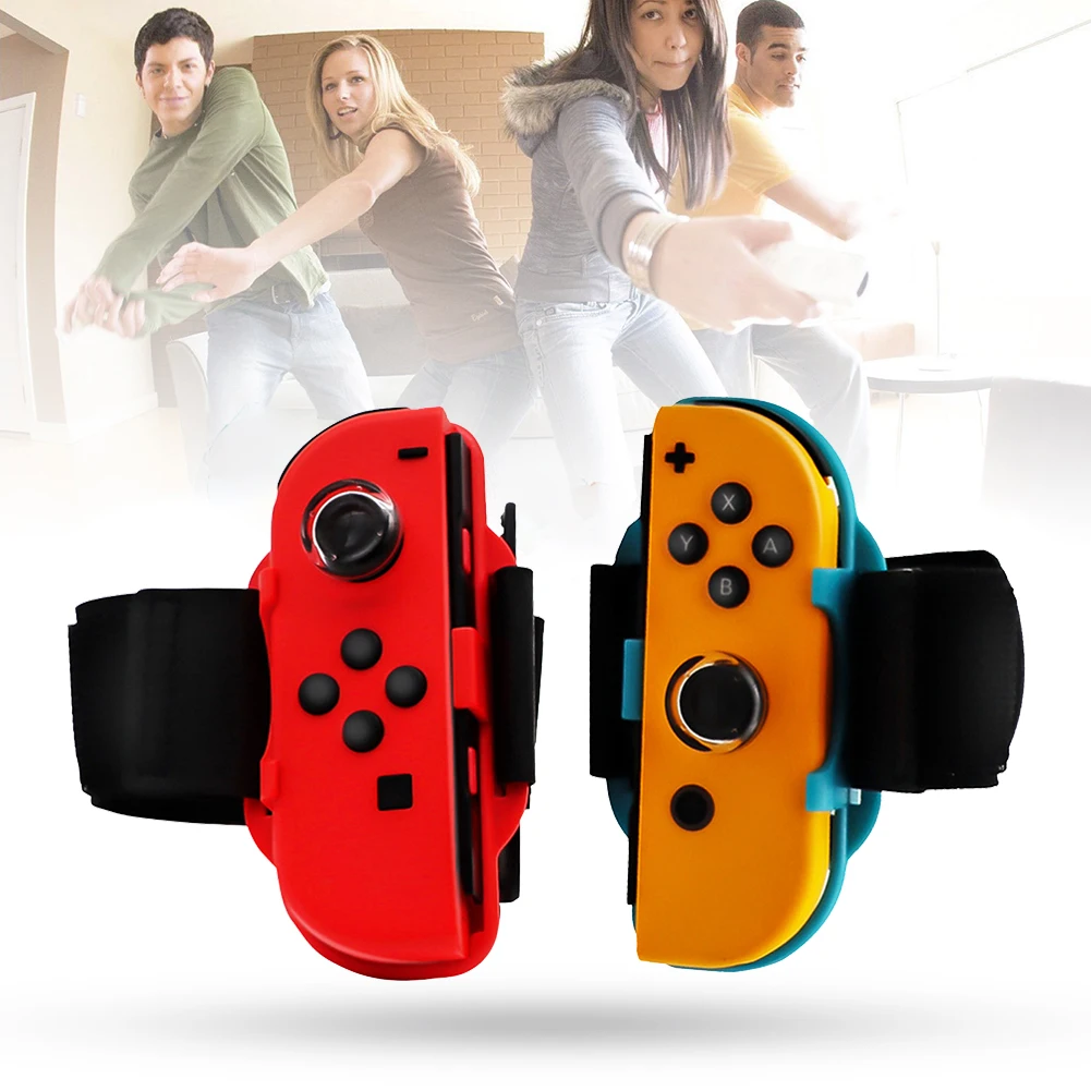 

Игровой контроллер, браслет на запястье, игровой контроллер, регулируемый эластичный для NS, аксессуары для танцев на запястье, 2 шт.