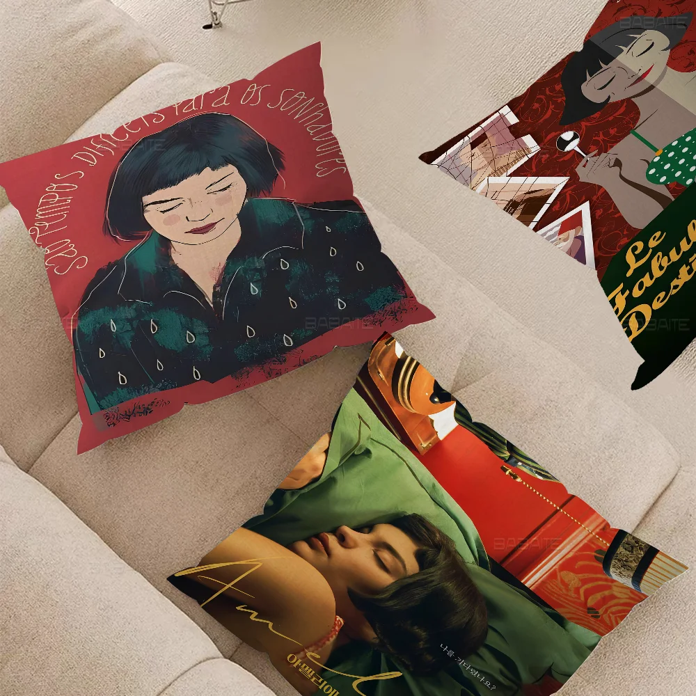 Чехол для подушки с классическим фильмом Amelie наволочка декором принтом чехол