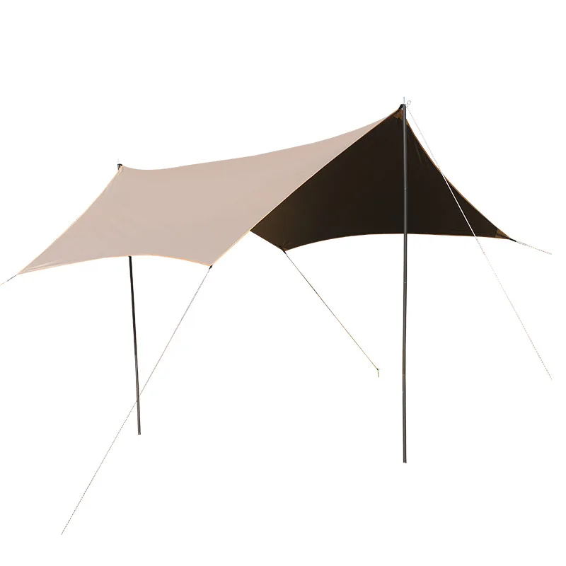 

Outdoor Windproof Camping Picnic Square Sunscreen Rainproof Hexagonal Outdoor Long Sunshade