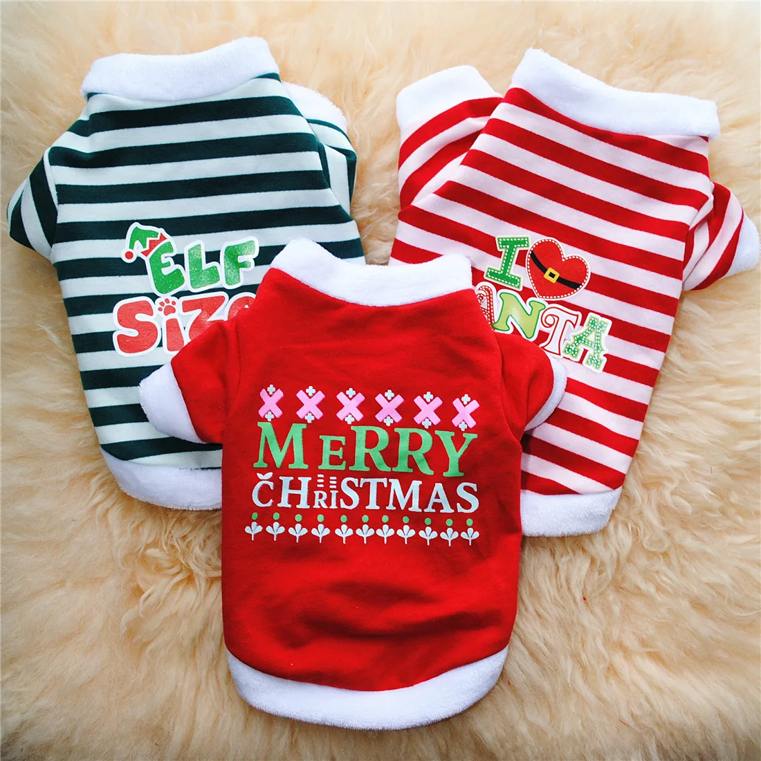 

Christmas Sweatshirt Cartoon Dog Clothes For Small Dogs Winter Warm Pets Sweaters Dogs Costume Soft Clothing For Puppy Chihuahua