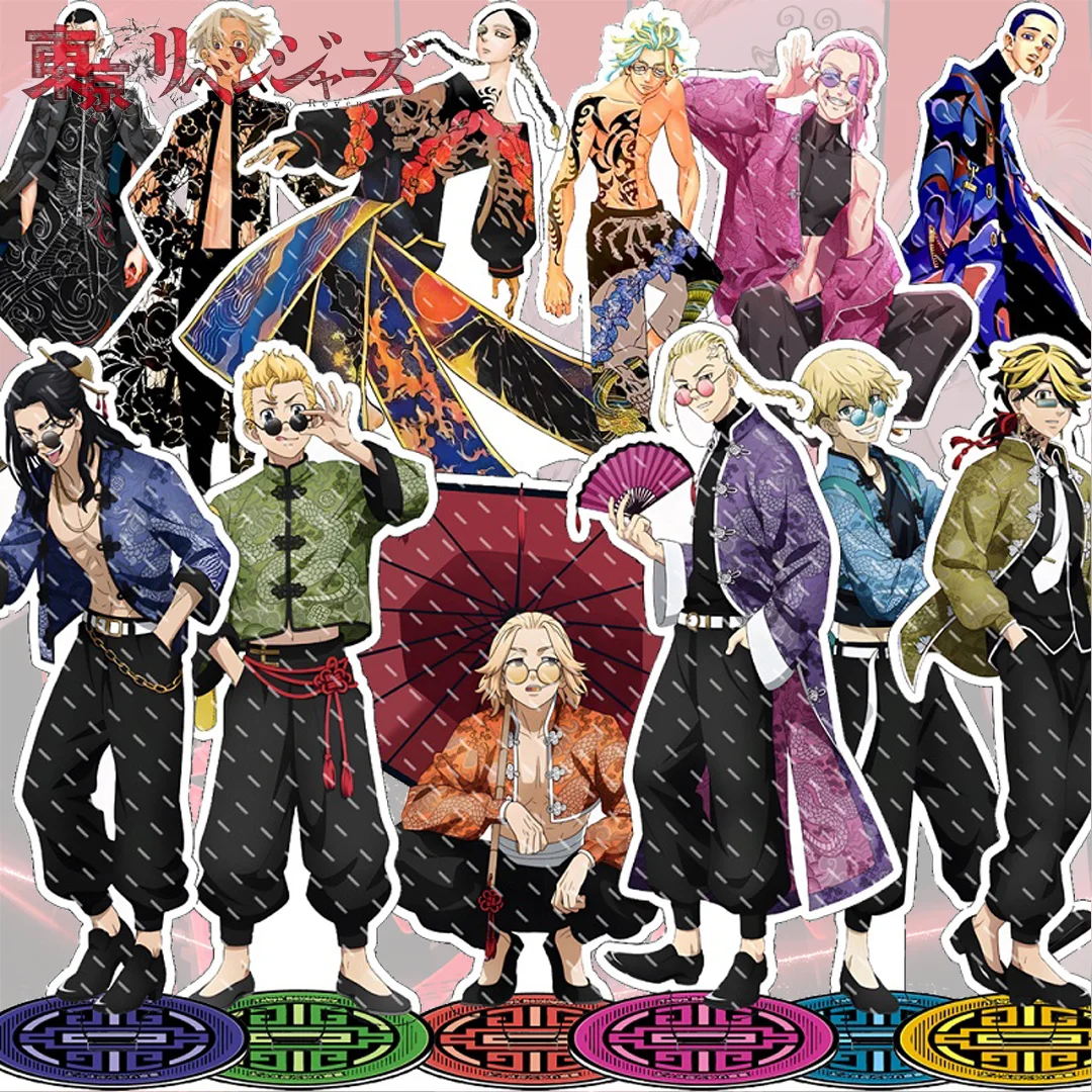 

Anime Tokyo Revengers Figure Cosplay Acrylic Stand Ran Rindo Haitani Original Doujin Model Plate Fans Gifts Collection HOT