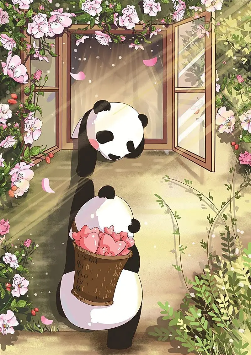 

Panda Metal Tin Sign Vintage Chic Art Decoration Wall Art Print Poster Wall Decoration for Garage Home Club Bar Coffee BBQ Shop