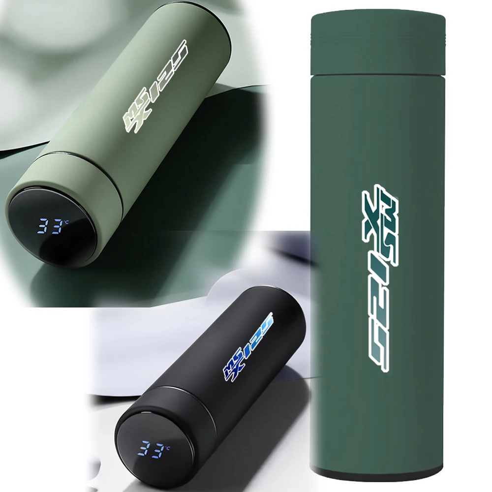 

For HONDA MSX 125 Grom/SF MSX125 accessories and free Support custom LOGO frosted paint intelligent 500ml thermos cup
