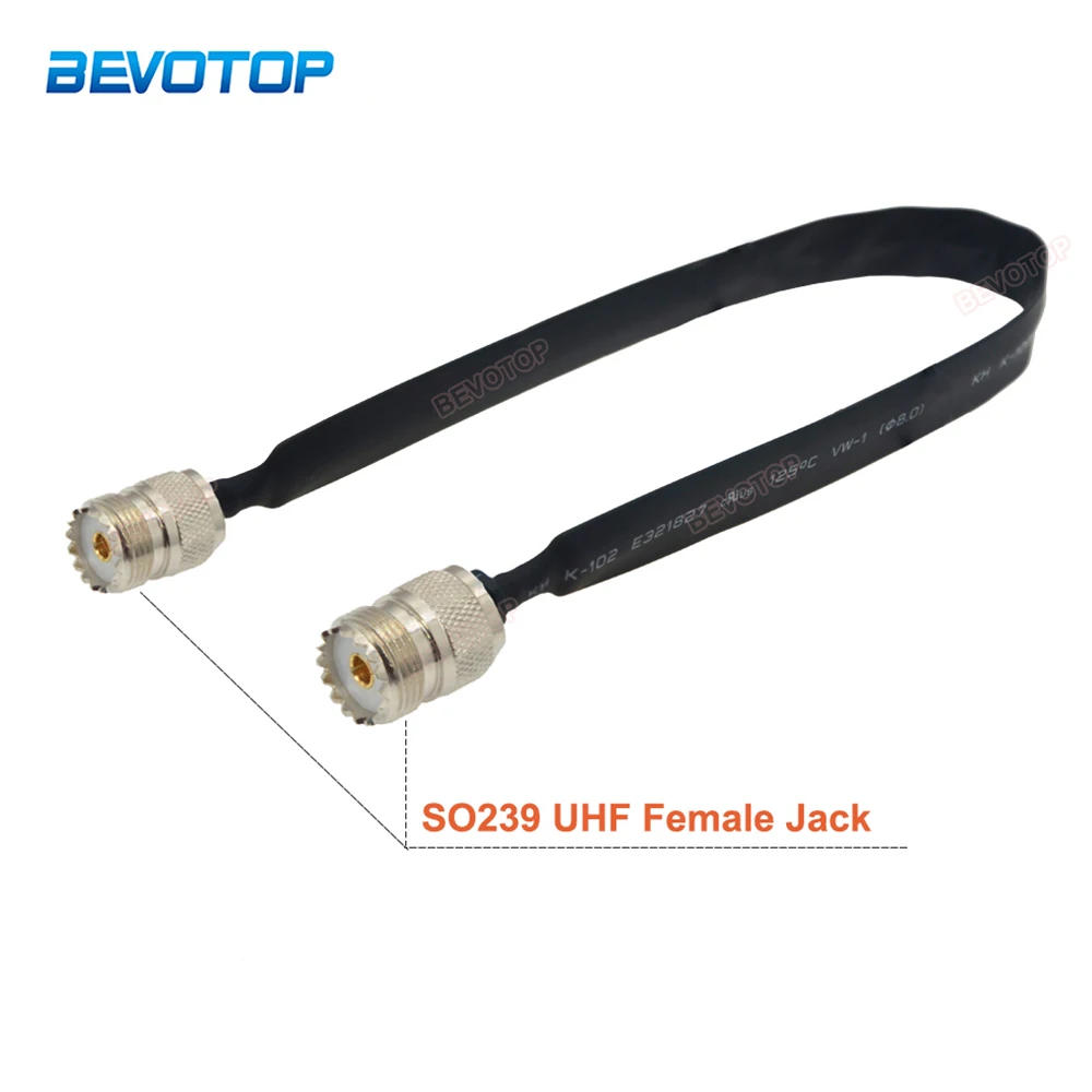 

UHF Female Jack SMA Male Plug Adapter Window Feed-Through Flat Cable RF Coaxial Jumper 50 Ohm Pigtail for LTE Antenna Connector
