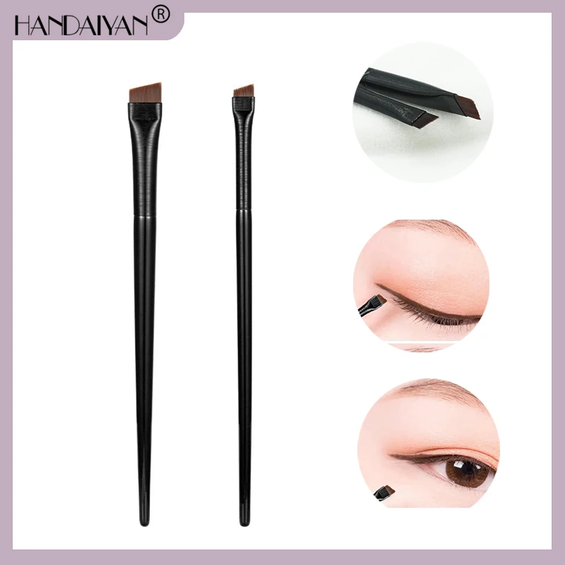 

HANDAIYAN Makeup Brush Brow Contour Brush Eyebrow Eyeliner Make Up Portable Small Angled Eyebrow Liner Brush Women Cosmetic Tool