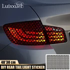 Наклейки в виде сотовых сот для заднего фонаря автомобиля, 2 шт., аксессуары для внешнего освещения автомобиля, чехол для задсветильник онаря для всех моделей автомобилей