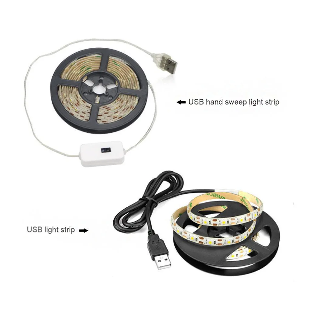 

String Light USB Interface 5V Replacement Infrared Rainproof Home Kitchen Wardrobe Induction Lamp 3 Meter Warm White