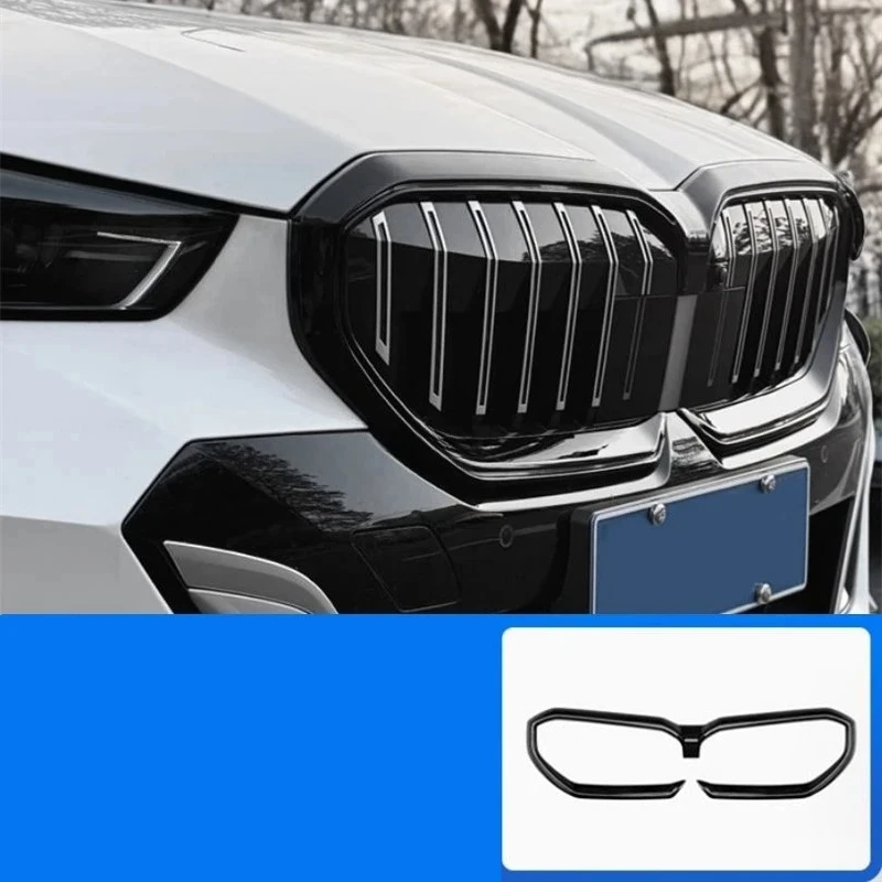 

Для BMW 5 серии G60 2024 + Стайлинг автомобиля, передний бампер, гоночные грили, крышка, защитная часть, декоративные аксессуары, внешняя наклейка
