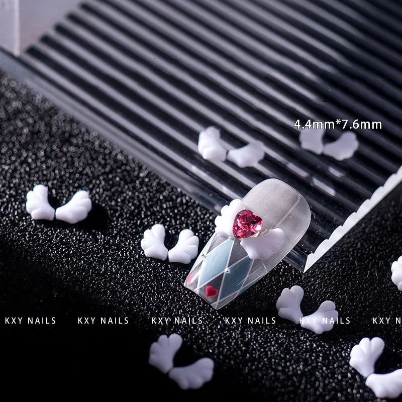 

Symmetrical Nail Angel Wing Charm UV Polish Manicure Decoration Fly Little Angel Wings For Nails Tip Part Design Tip Accessories