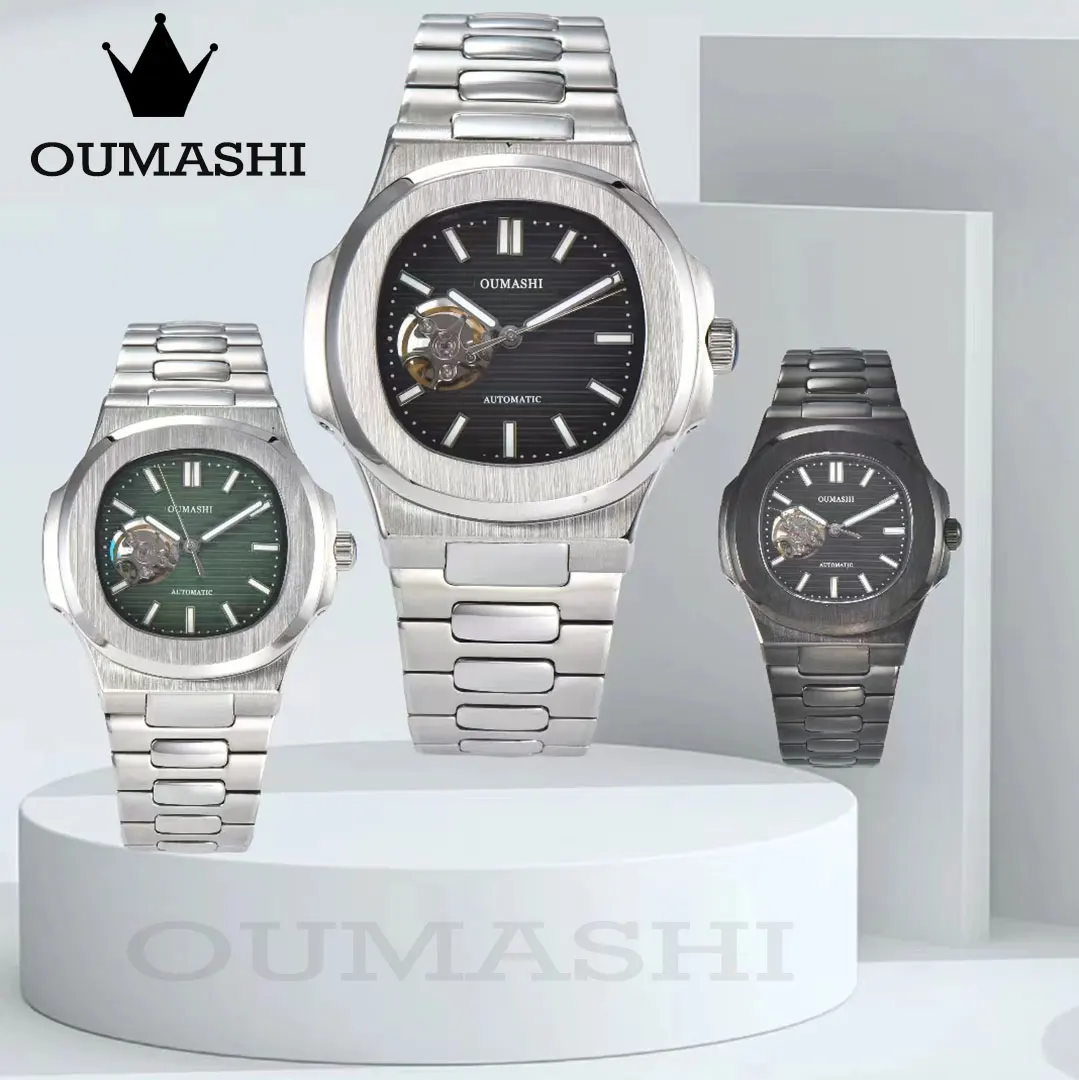 

NH38 Automatic Movement Nautilus Style New OUMASHI Premium Men's Watch Sapphire Crystal 10Bar Swimming