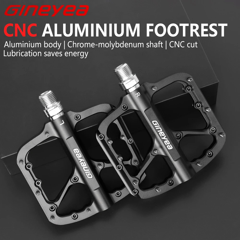 Сверхлегкие педали GINEYEA K608 для шоссейного велосипеда MTB DU с подшипником