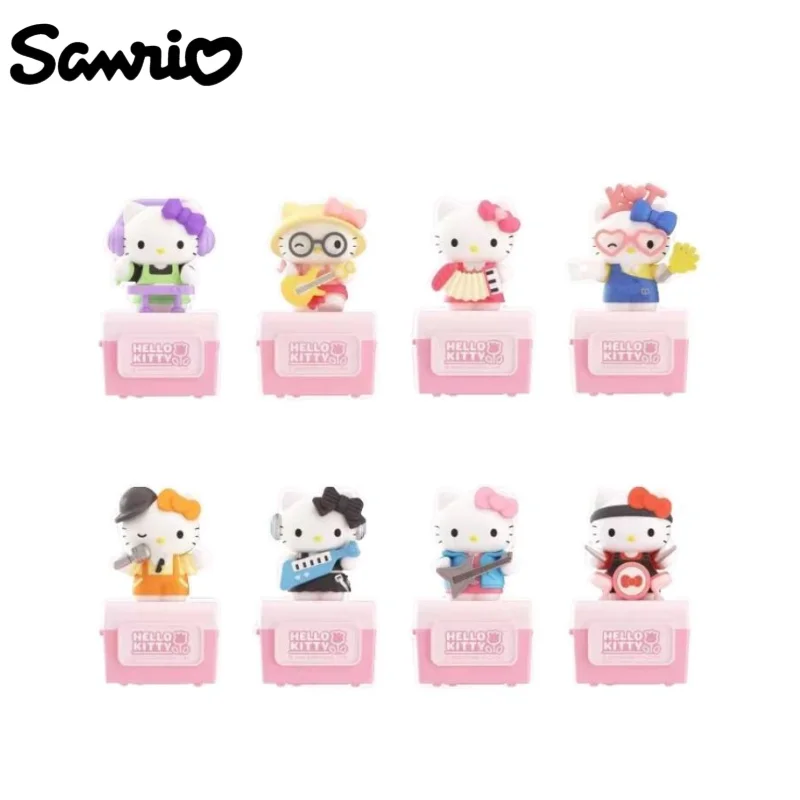 

Новинка Kawaii Sanrio Творческий аниме периферийный Hello Kitty музыкальный фестиваль серия музыкальная шкатулка фотография модный Сюрприз подарок