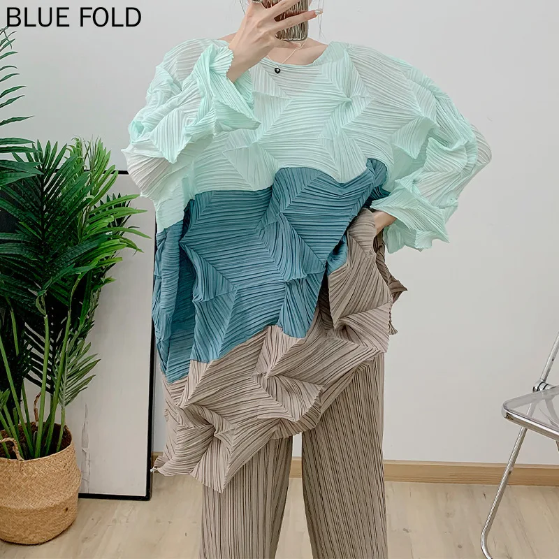 MIYAKE Diamond плиссированный костюм для женщин новый стиль женский повседневный