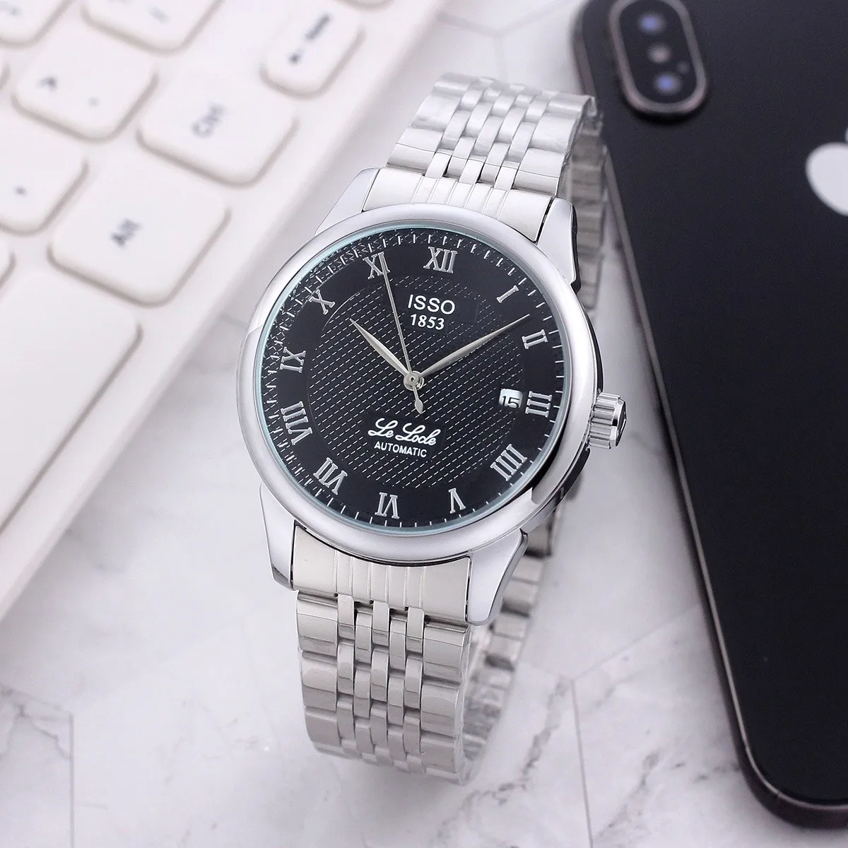 

TXZ07 Men's Luxury Brand Fashion Mechanical TISSOT Watch Stainless Steel Band Male Wristwatches for Men Clock Relogio Masculino