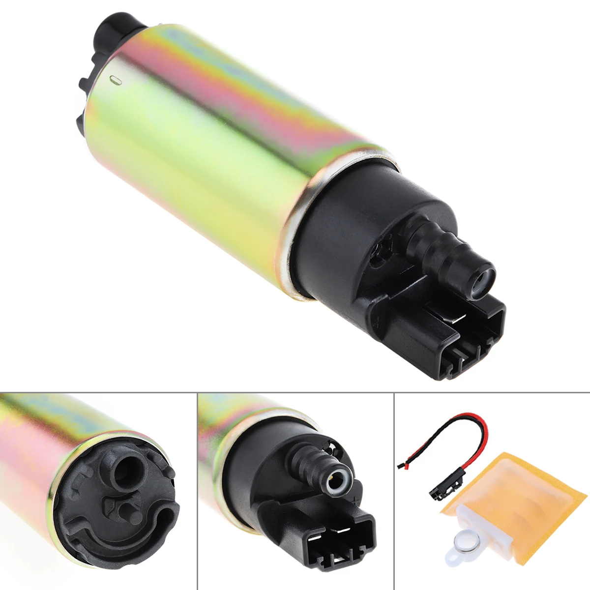 

120L/H High Performance Car Electric Fuel Pump & Strainer Install Kit Gasoline Fuel Pump 0-100 psi for Car
