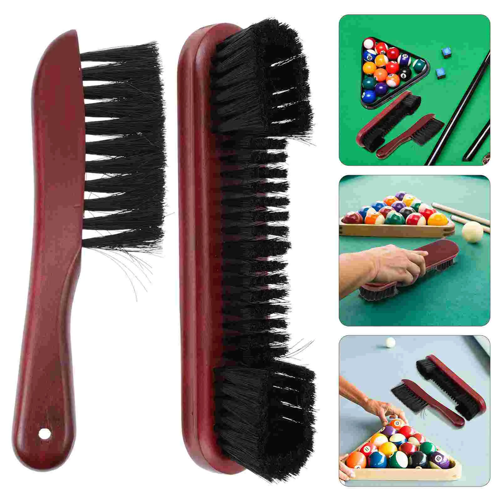 

Table Brush Pool Cleaning Billiards Snookerrail Versatile Sweeper Portable Wooden Brushes Tool