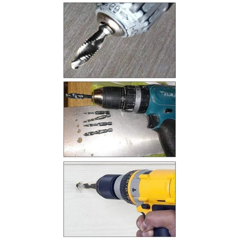 

Hand Tap Drill Hex Shank HSS Composite Screw Spiral Point Thread Metric Drill Bit M3 M4 M5 M6 M8/M10 Hex Composite Thread Drill