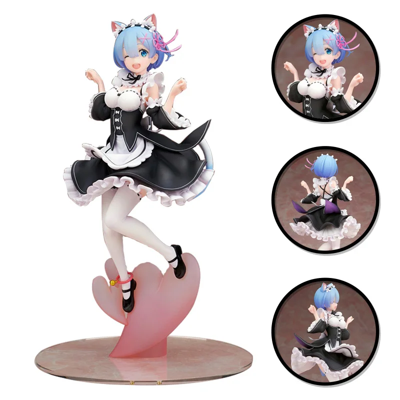 Аниме Фигурка Rem 24 см RE: Zero-start Life in other World ОЗУ кот горничная платье сексуальная