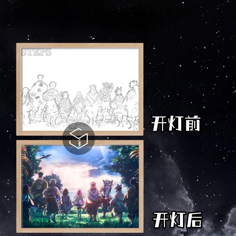 Фоторамка с изображением демонов рассекающих кожу Tokitou Muichirou искусственная