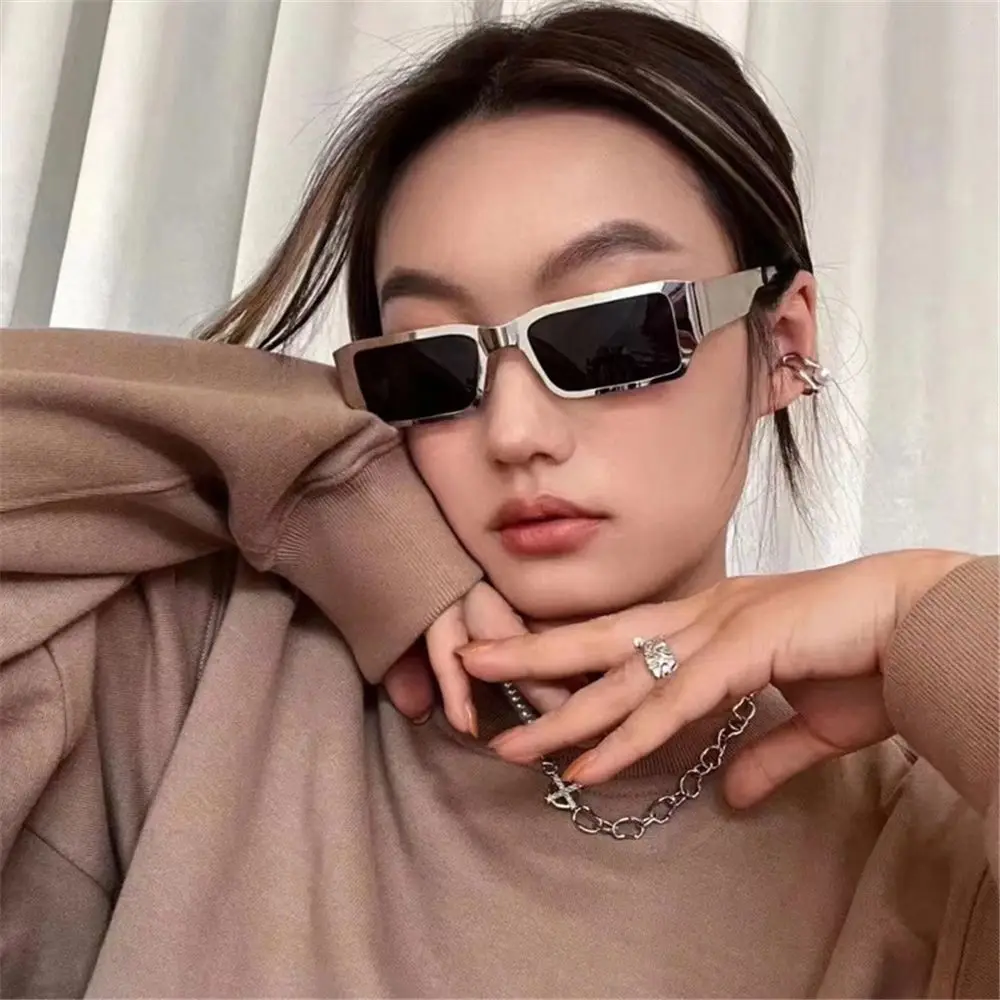 

Vintage Eyewear Shades UV400 Rectangle Sunglasses Fashion Sunglasses Sun Glasses Metal Frame