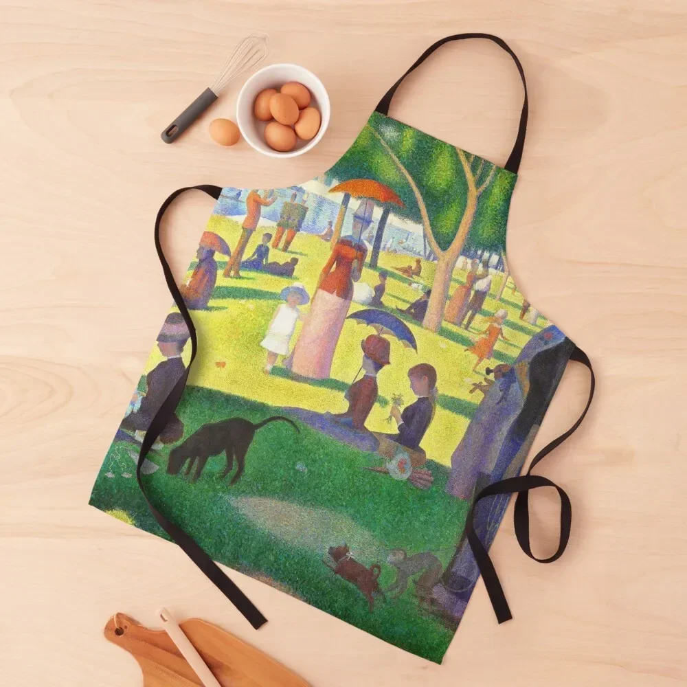 Фартук Georges Seurat A Sunday On La Grande Jatte Кухонный фартук шеф-повара Мужская парикмахерская