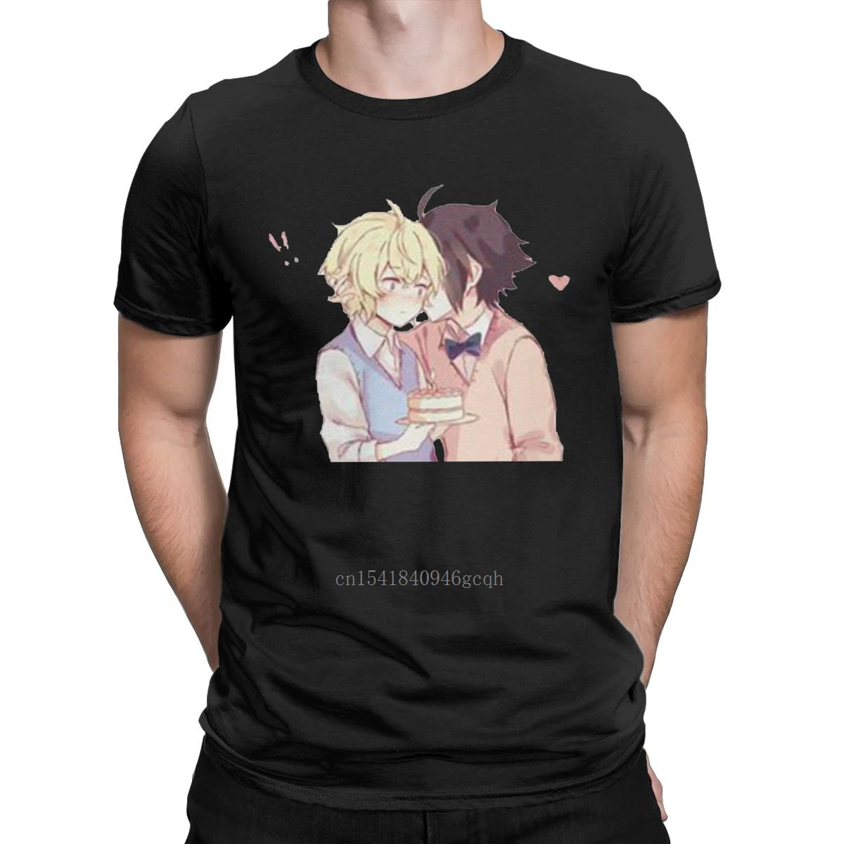 

Creative Seraph Of The End T-Shirt for Men Round Collar Cotton Harajuku T Shirt Anime Japan Yuu Mika Tee Shirt Plus Size