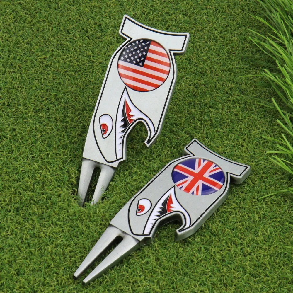 Аксессуары для гольфа Shark Golf Зеленая вилка Многофункциональный магнитный маркер