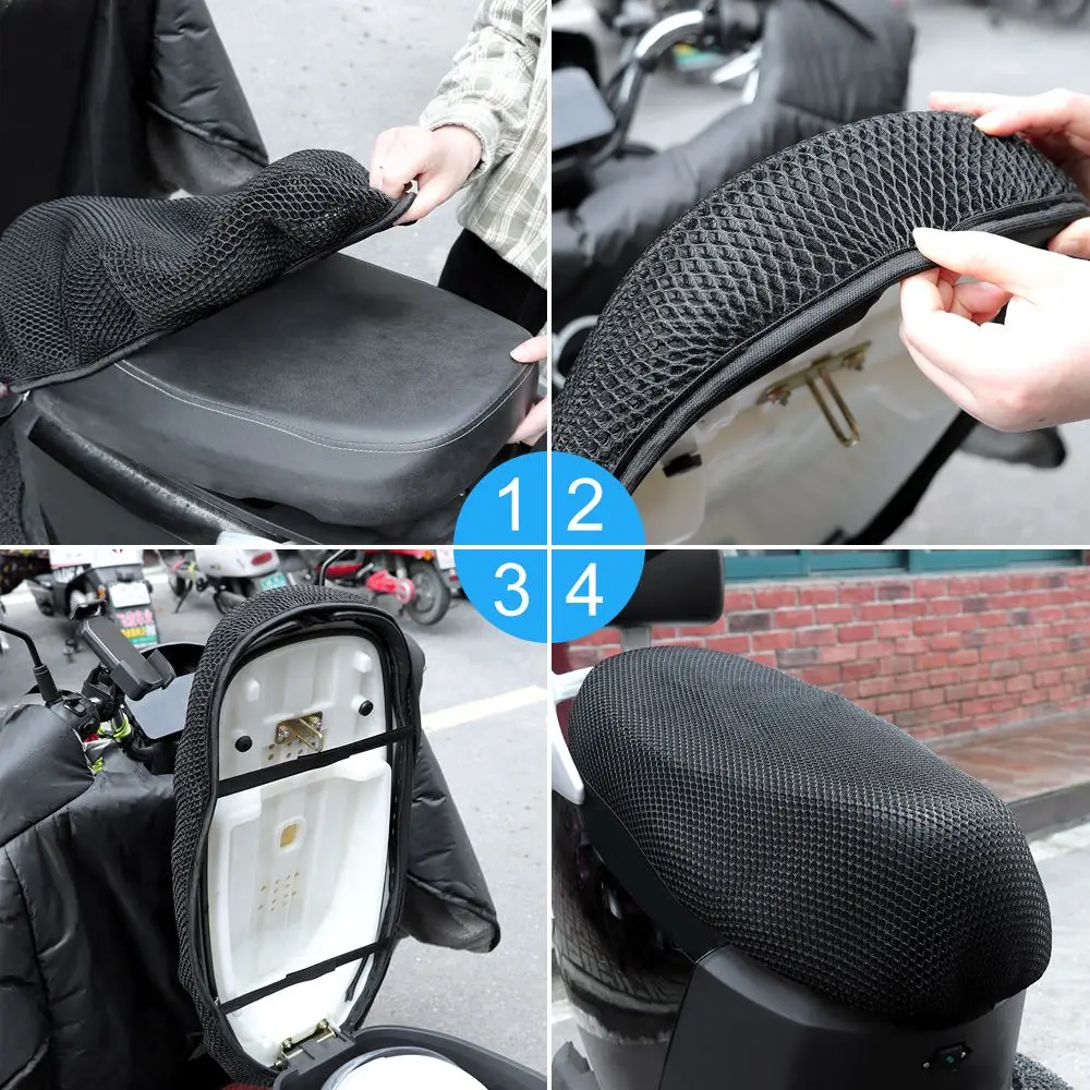 

High Quality 3D Breathable Universal Protecting Cushion Mesh Cushion Cover Motorcycle Seat Cover