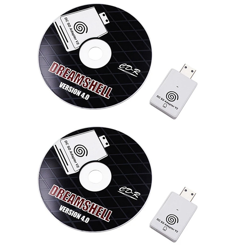 

Top 2X Dc SD TF Card Adapter Reader V2 Voor For Sega Dreamcast En Cd Met Dreamshell Boot Loader