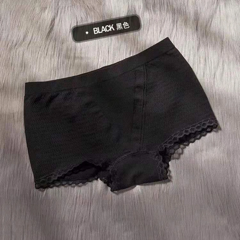 5Pcs Cotton Crotch Briefs Comfortable and Breathable Ladies Bottoming Mid-waist Panties Anti-lighting Safety Pants