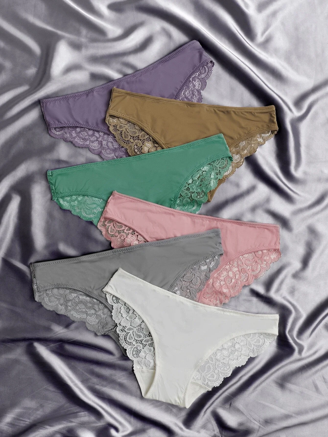 

6pack Contrast Lace Panty