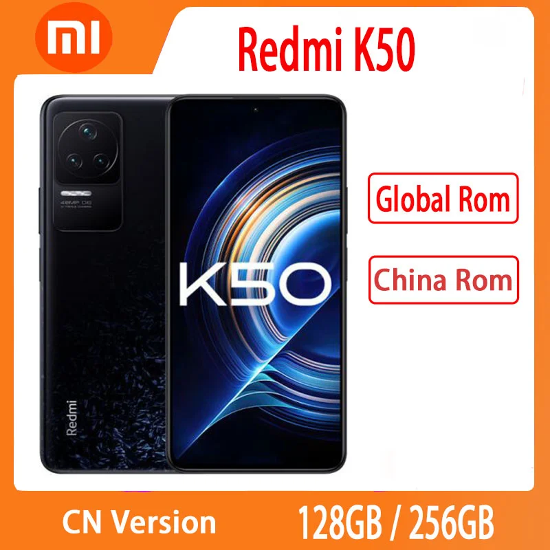 

for Xiaomi redmi K50 5g smart phone original 8100 eight core 5500 MAH battery 67W fast charging 48mp three camera 120Hz