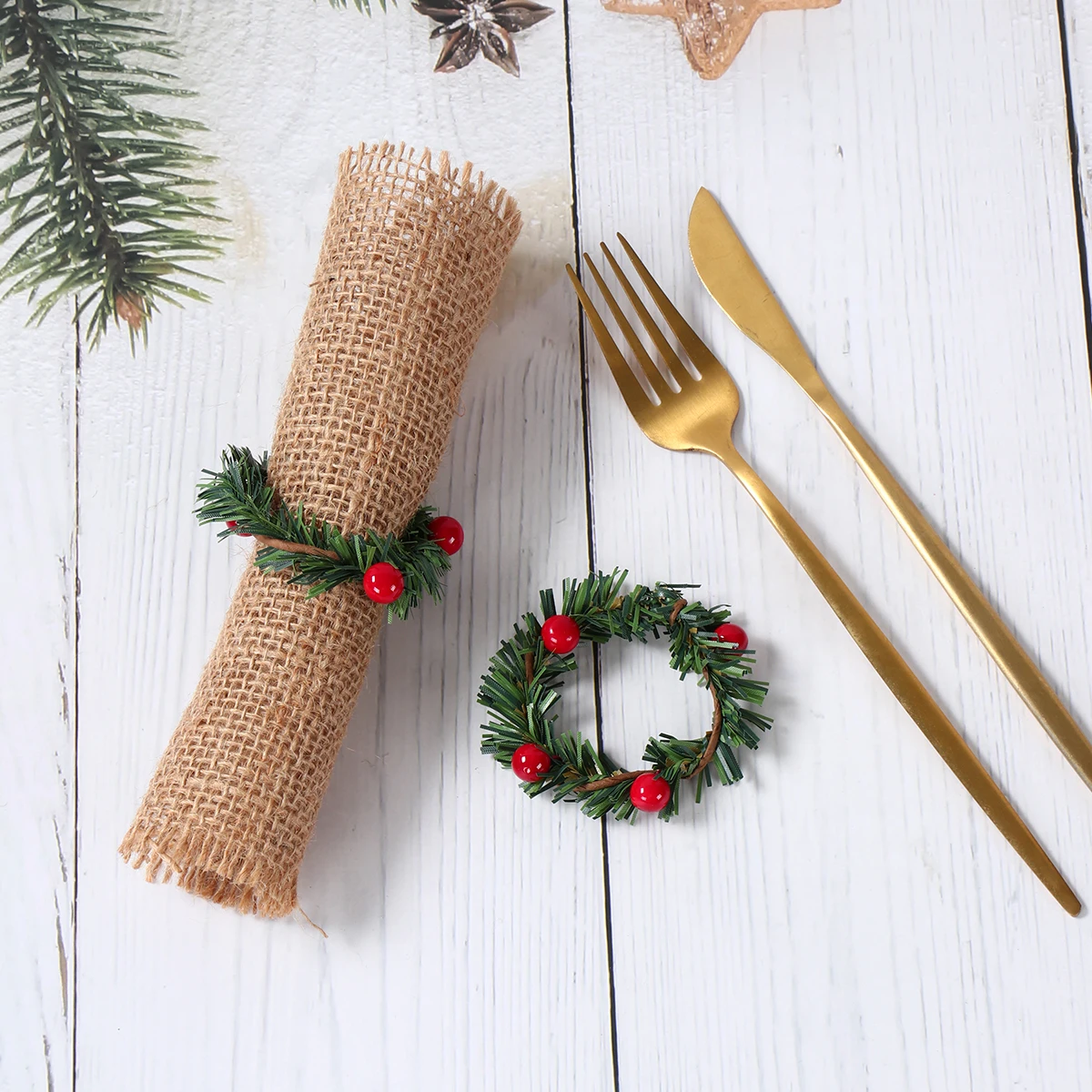 Декоративное Кольцо Для Стола В Канун Рождества 2024 Праздничное Украшение Дома