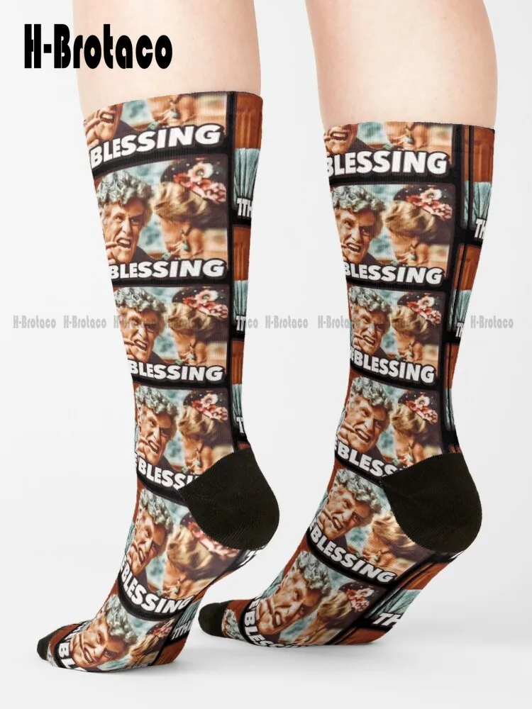 

Uncle Lewis “The Blessing” - Christmas Vacation Socks Gym Socks Ladies Sports Custom Gift Harajuku Retro Street Skateboard Socks