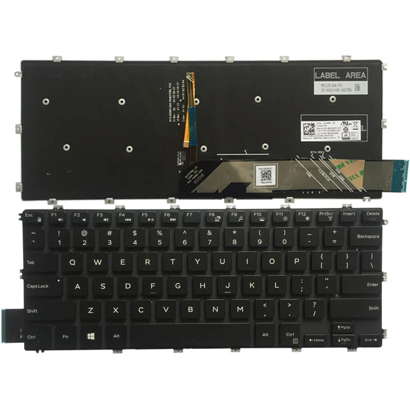 

New US laptop keyboard for Dell Inspiron 15 5580 5588 15-5580 5582 5581 559114-5480 5488 5485 5481 13-7386 15-7586 Backlit