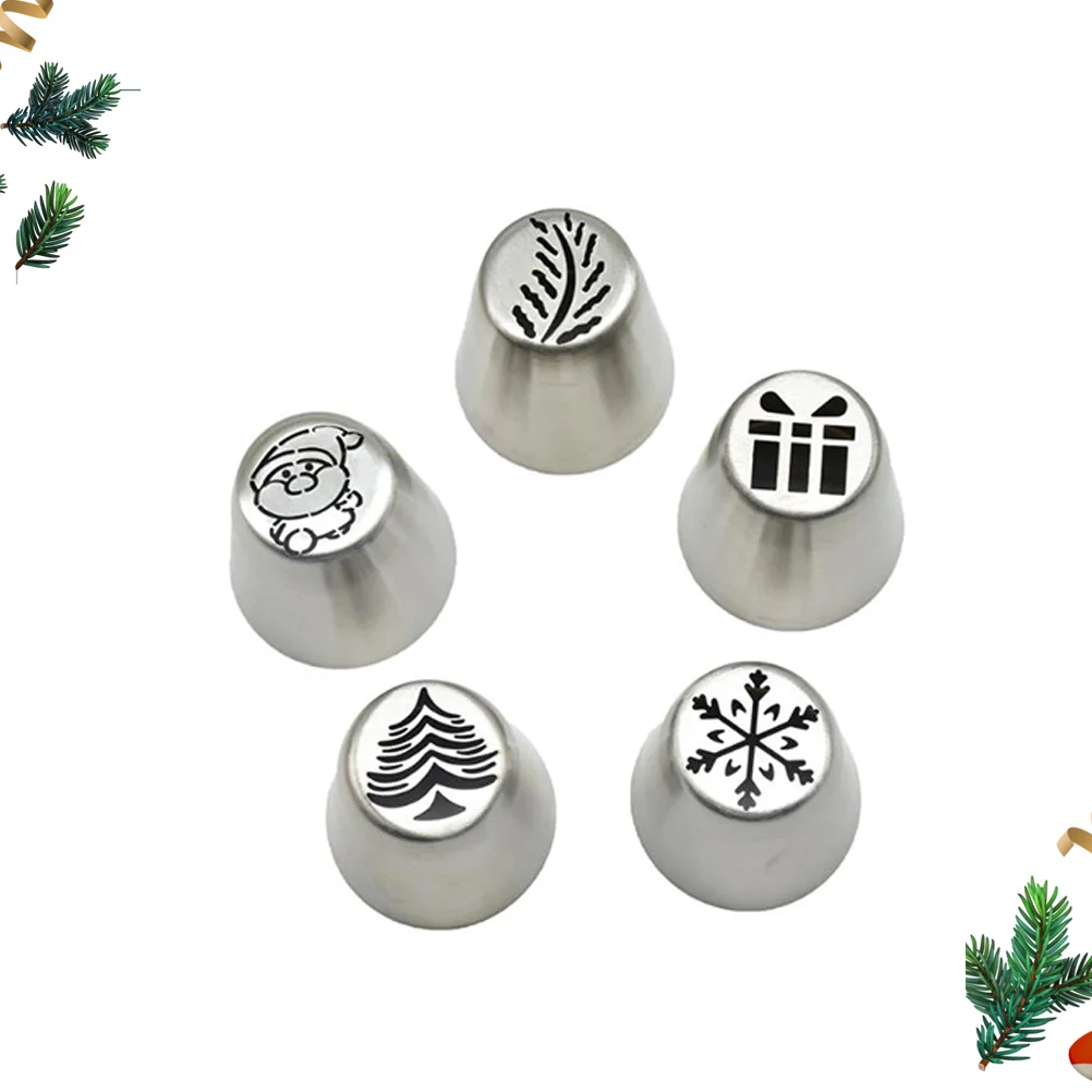 

Tips Cake Piping Icing Christmas Nozzle Cream Frosting Decorating Nozzles Tools Russian Baking Set Decoration Flower Steel Sauce