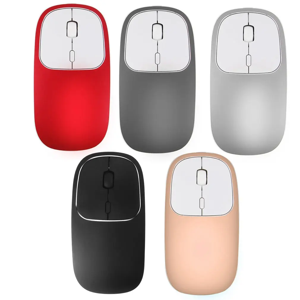 

Перезаряжаемая беспроводная мышь Type-C + USB 2,4G, Двухрежимная металлическая Бесшумная мышь для MacBook, ноутбука, ПК, ноутбука