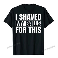 mens shaving ball printed t shirt cotton casual t shirt novel