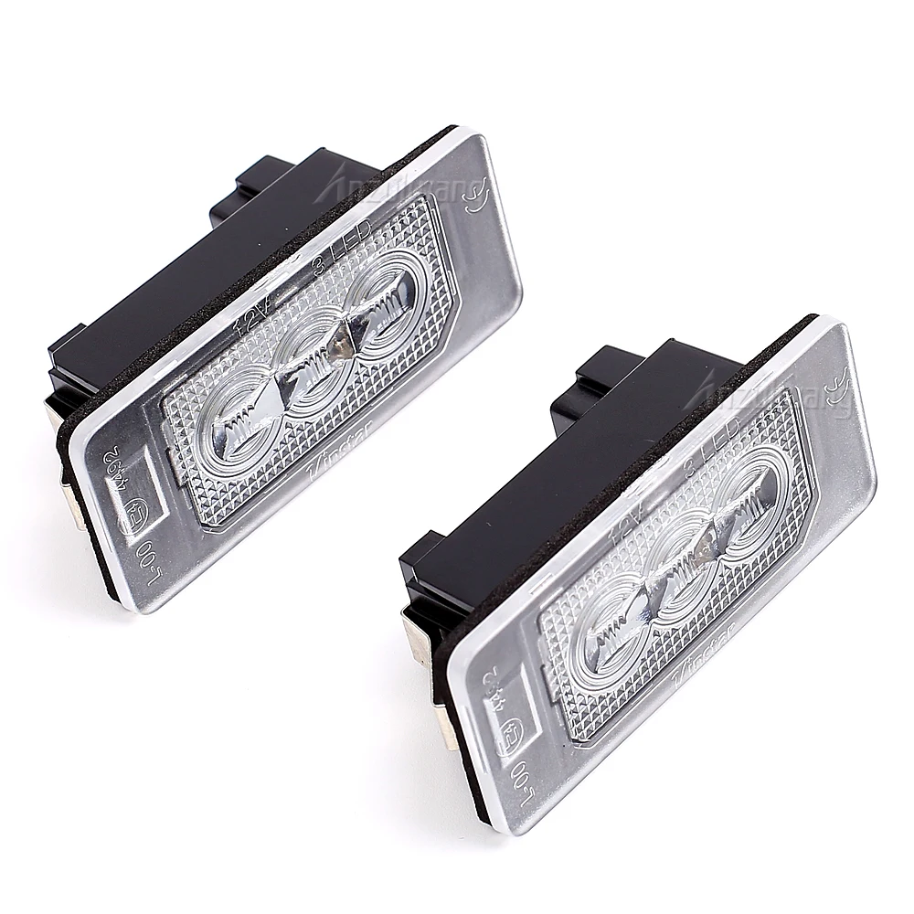 Лампа для номерного знака VW Golf Touareg Passat Tiguan Jetta Audi A1 A3 Seat Ibiza Skoda Octavia 2 шт.