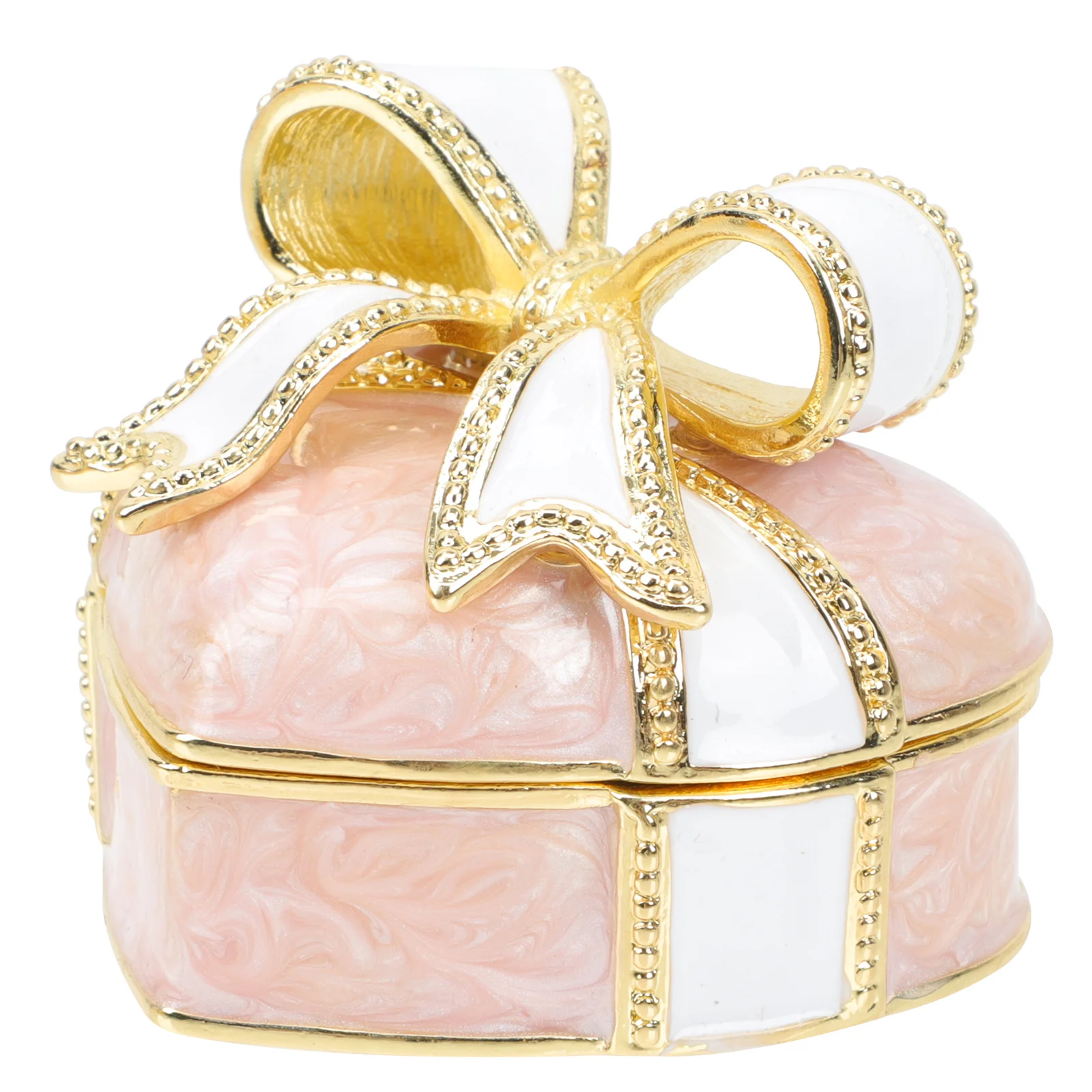 

Enamel Jewelry Box Earrings Container Case Storage Portable Alloy Necklace Travel