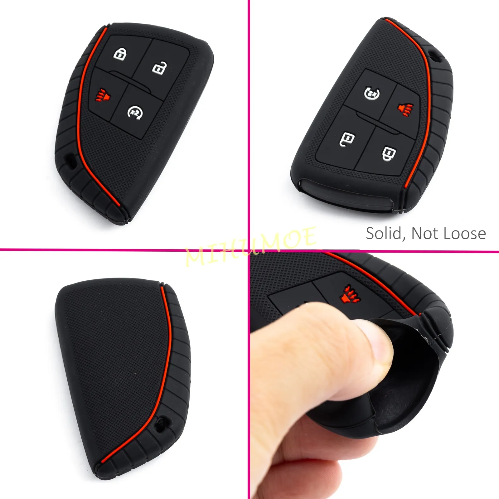 Для Chevrolet Colorado Tahoe Silverado GMC Canyon Sierra 1500 2500HD 3500HD силиконовый 4-кнопочный автомобильный