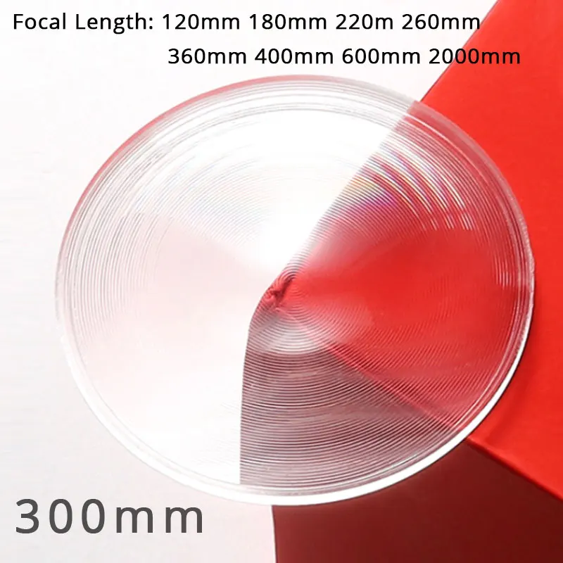 

Большой размер, 300 мм, Круглый оптический ПММА пластиковый проектор с солнечной линзой Френеля и фокусным расстоянием, солнечный концентрат...