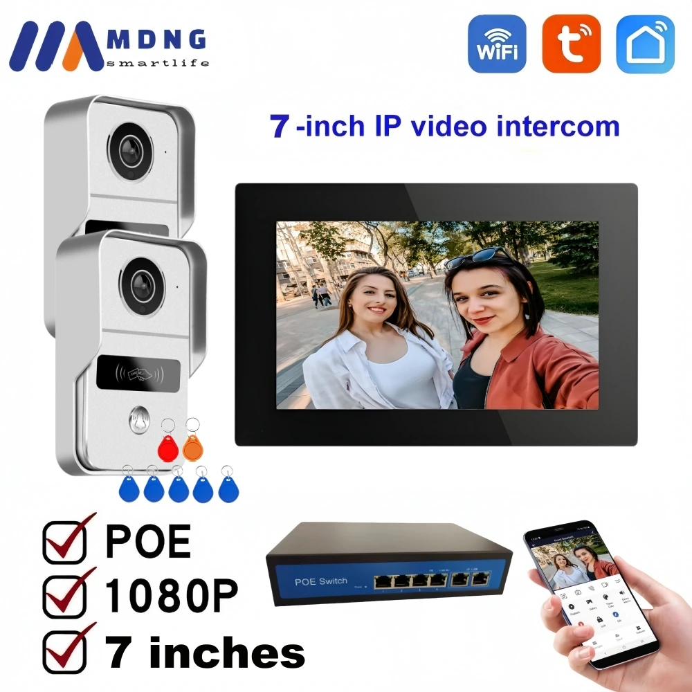 

MDNG IP-видеодомофон 1080P 7 дюймов