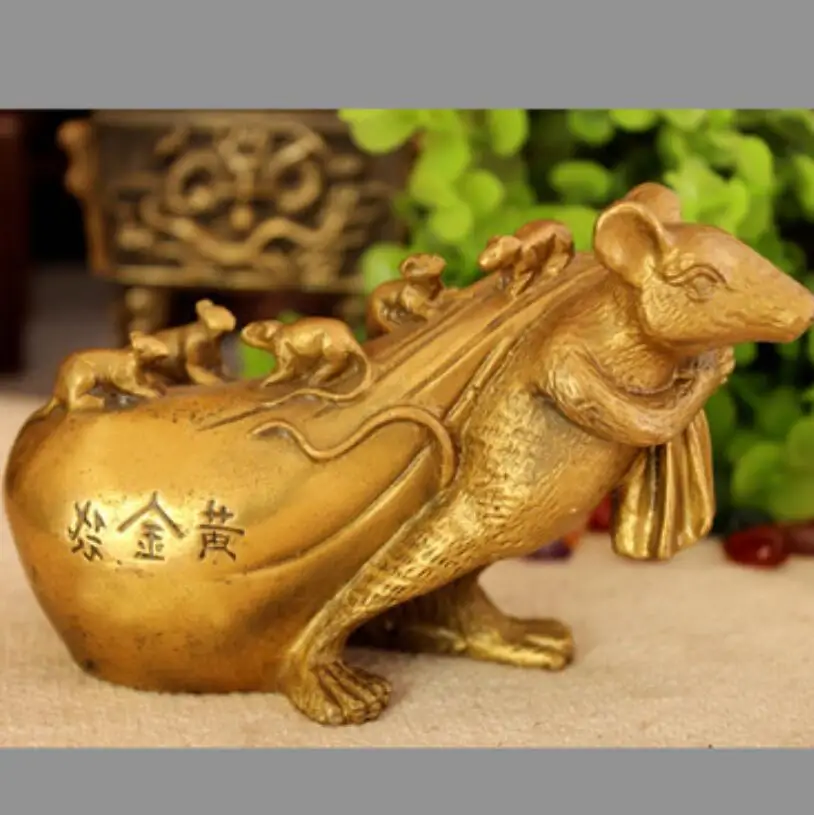 Выберите размер латунь пять крыс удача золотой кенгуру зодиакальная крыса