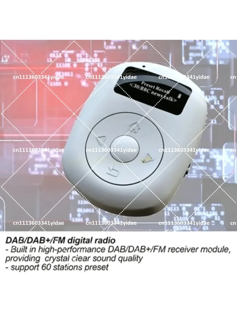 Фото Портативный OLED-дисплей с креплением, Bluetooth, цифровое радио DAB для активного отдыха, миниатюрное карманное устройство с функцией hands-free №2