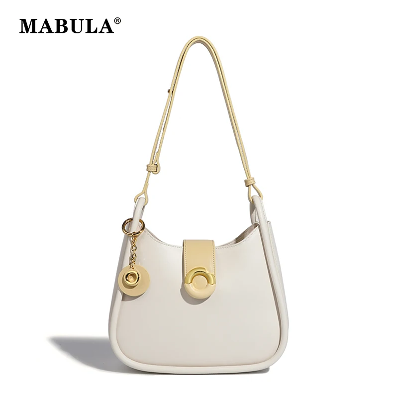 

Модные простые дизайнерские женские сумки на плечо MABULA, повседневные кошельки из мягкой искусственной кожи, женские сумки-тоуты, Высококачественная сумка через плечо